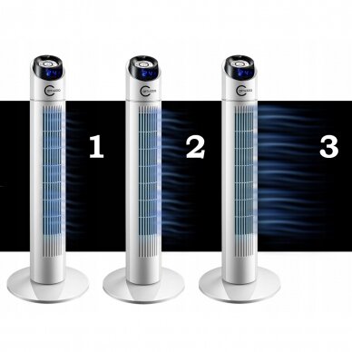 Gaisa ventilators CARRUZZO TOWER FAN 50W 90cm 3