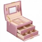Papuošalų lagaminėlis, Elegance Style Pink Gold