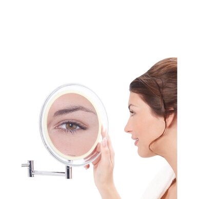 Vaizdą didinantis sieninis veidrodis (X10) su LED apšvietimu Lanaform Wall Mirror 8