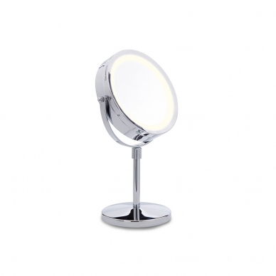 Suurentava kaksipuolinen peili (X1/X10) jossa on LED-taustavalo Lanaform Stand Mirror X10 4