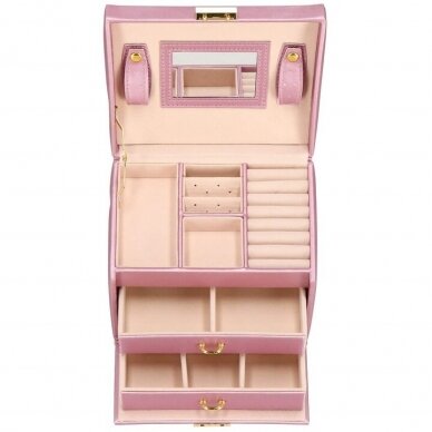 Juvelierizstrādājumu koferis, Elegance Style Pink Gold 1
