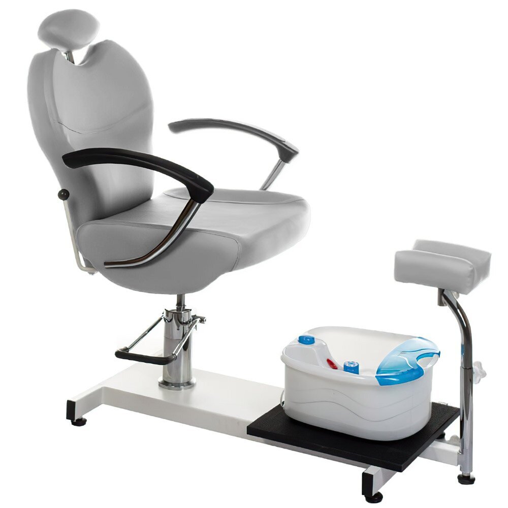 Педикюрное кресло с ванной для ног PEDICURE CHAIR COMFORT HYDRAULIC WHITE Педикюрное кресло с ванной для ног PEDICURE CHAIR COMFORT HYDRAULIC WHITE