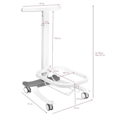Mobila pedikīra vanna ar pacelšanas funkciju COMFORT 8 Mobila pedikīra vanna ar pacelšanas funkciju COMFORT 8