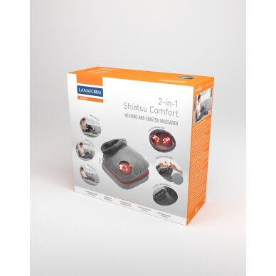 Kütte- ja massaažipadi Lanaform 2-in-1 Shiatsu Comfort 19 Kütte- ja massaažipadi Lanaform 2-in-1 Shiatsu Comfort 19