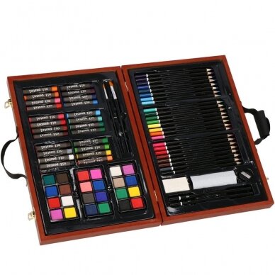 Joonistustööriistade komplekt kohvris ART SET, 80 tk. 1