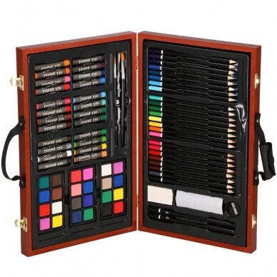 Piešimo priemonių rinkinys lagaminėlyje ART SET, 80vnt. 7