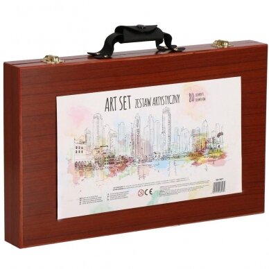 Piešimo priemonių rinkinys lagaminėlyje ART SET, 80vnt. 10