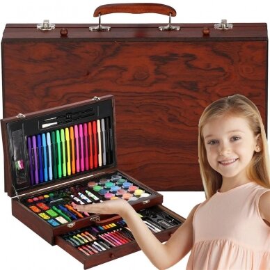 Piešimo priemonių rinkinys lagaminėlyje ART SET  XL, 130 vnt. 19