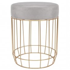 Poufi LOFT VELVET SILVER