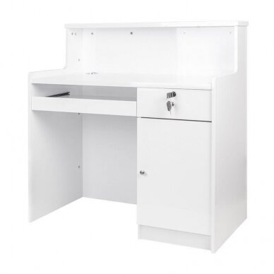 Vastuvõtulaud HAIR SYSTEM RECEPTION DESK E004B WHITE 3