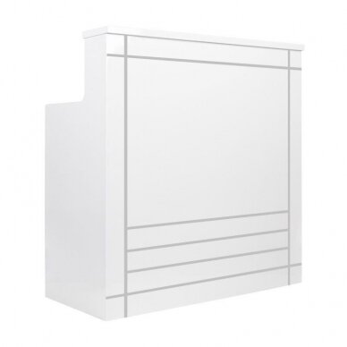Vastuvõtulaud HAIR SYSTEM RECEPTION DESK E004B WHITE 2
