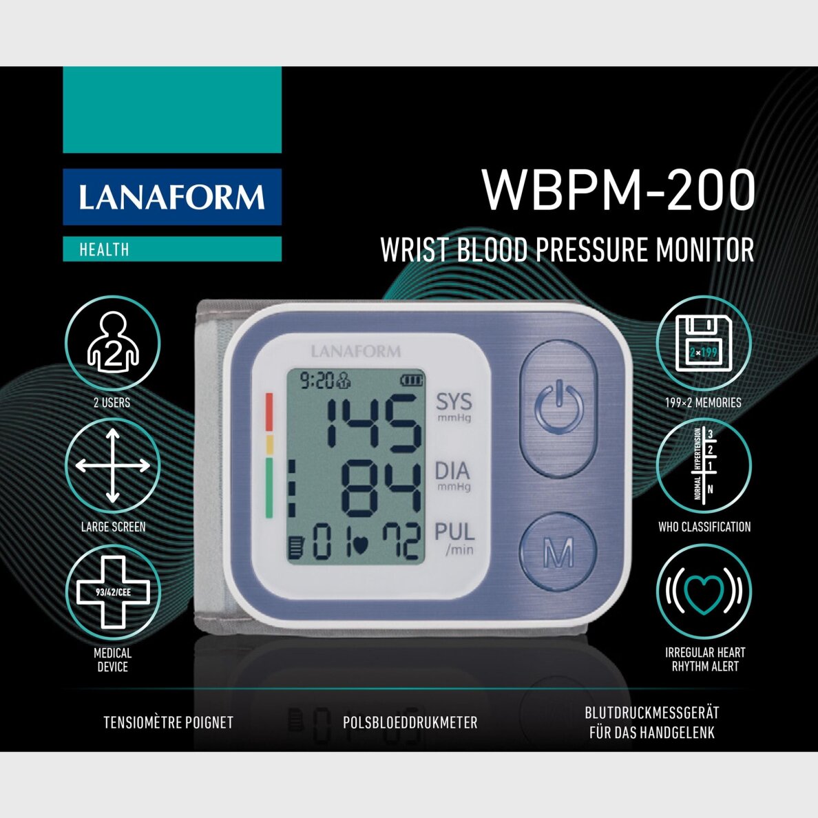 Монитор артериального давления Lanaform WBPM-200 6