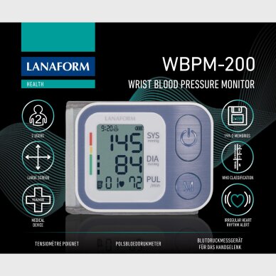 Монитор артериального давления Lanaform WBPM-200 6