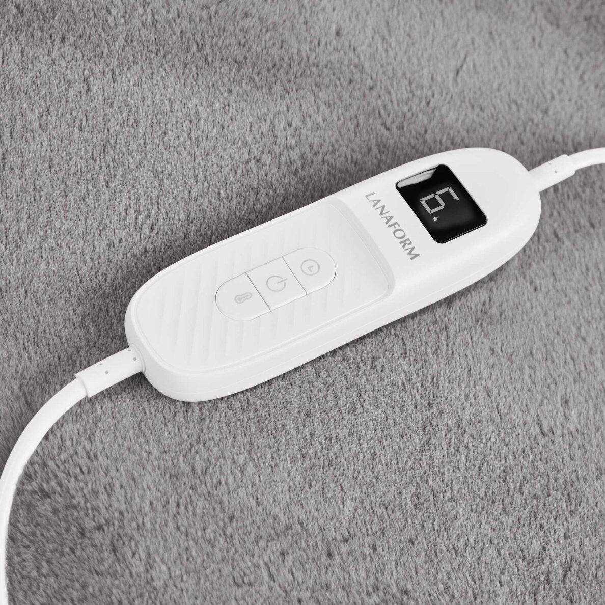 Lämmitettävä peitto Lanaform Cocoon Plaid Ultra-soft Grey 160×120cm 6 Lämmitettävä peitto Lanaform Cocoon Plaid Ultra-soft Grey 160×120cm 6