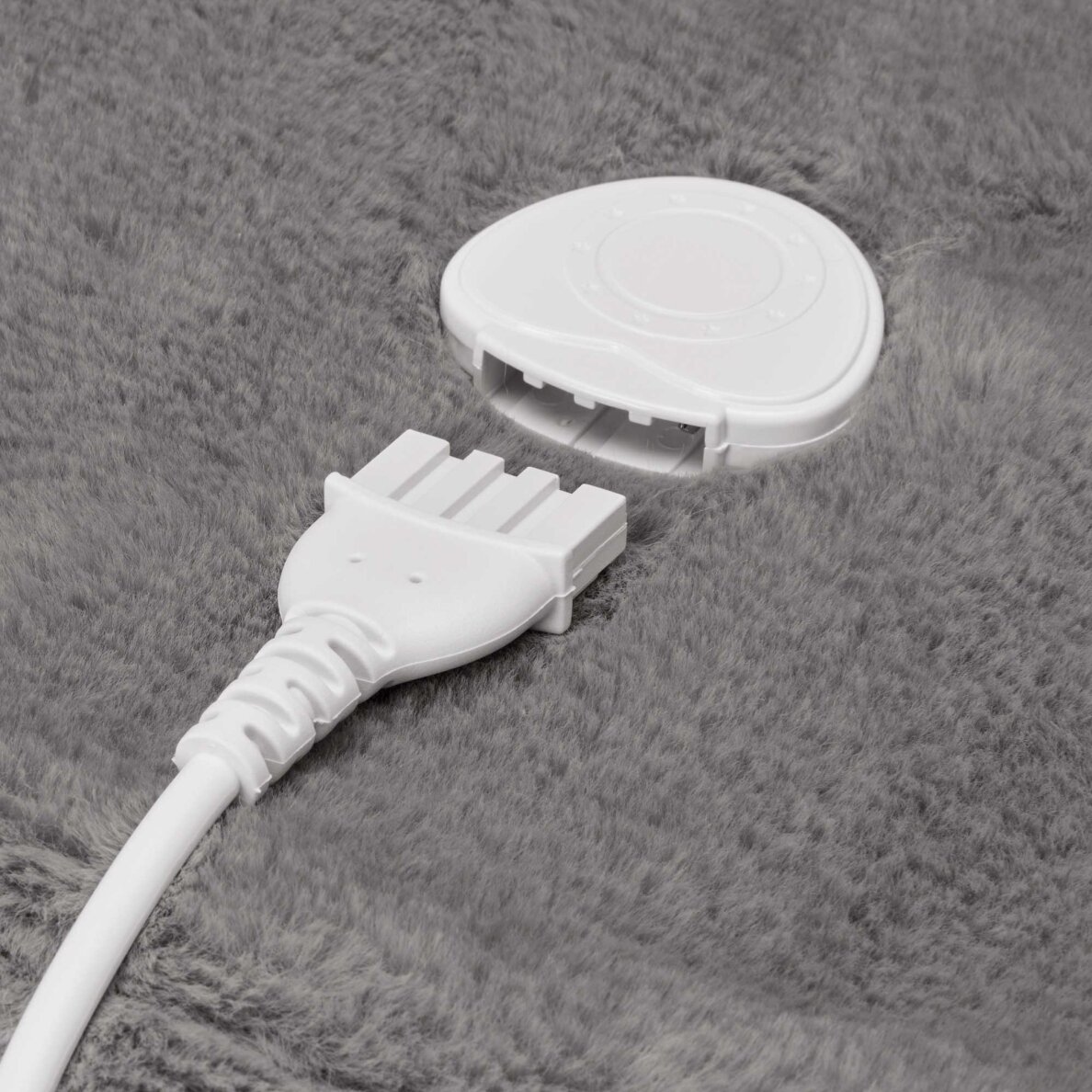 Elektrinė antklodė Lanaform Cocoon Plaid Ultra-soft Grey 160×120cm 7