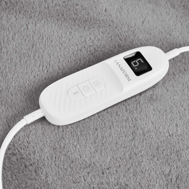 Lämmitettävä peitto Lanaform Cocoon Plaid Ultra-soft Grey 160×120cm 6 Lämmitettävä peitto Lanaform Cocoon Plaid Ultra-soft Grey 160×120cm 6