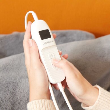 Lämmitettävä peitto Lanaform Cocoon Plaid Ultra-soft Grey 160×120cm 18 Lämmitettävä peitto Lanaform Cocoon Plaid Ultra-soft Grey 160×120cm 18