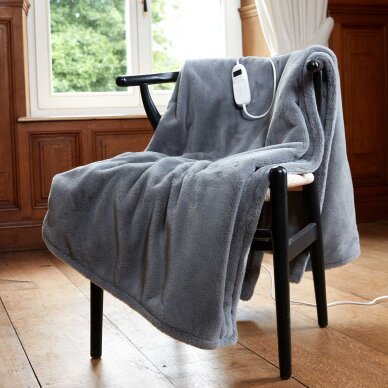 Lämmitettävä peitto Lanaform Cocoon Plaid Ultra-soft Grey 160×120cm 21 Lämmitettävä peitto Lanaform Cocoon Plaid Ultra-soft Grey 160×120cm 21
