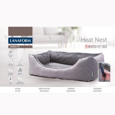 Šildomas guolis gyvūnams Lanaform Heat Nest 6 Šildomas guolis gyvūnams Lanaform Heat Nest 6