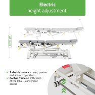 Stół terapeutyczny stacjonarny Upright Chiro Z7, szary