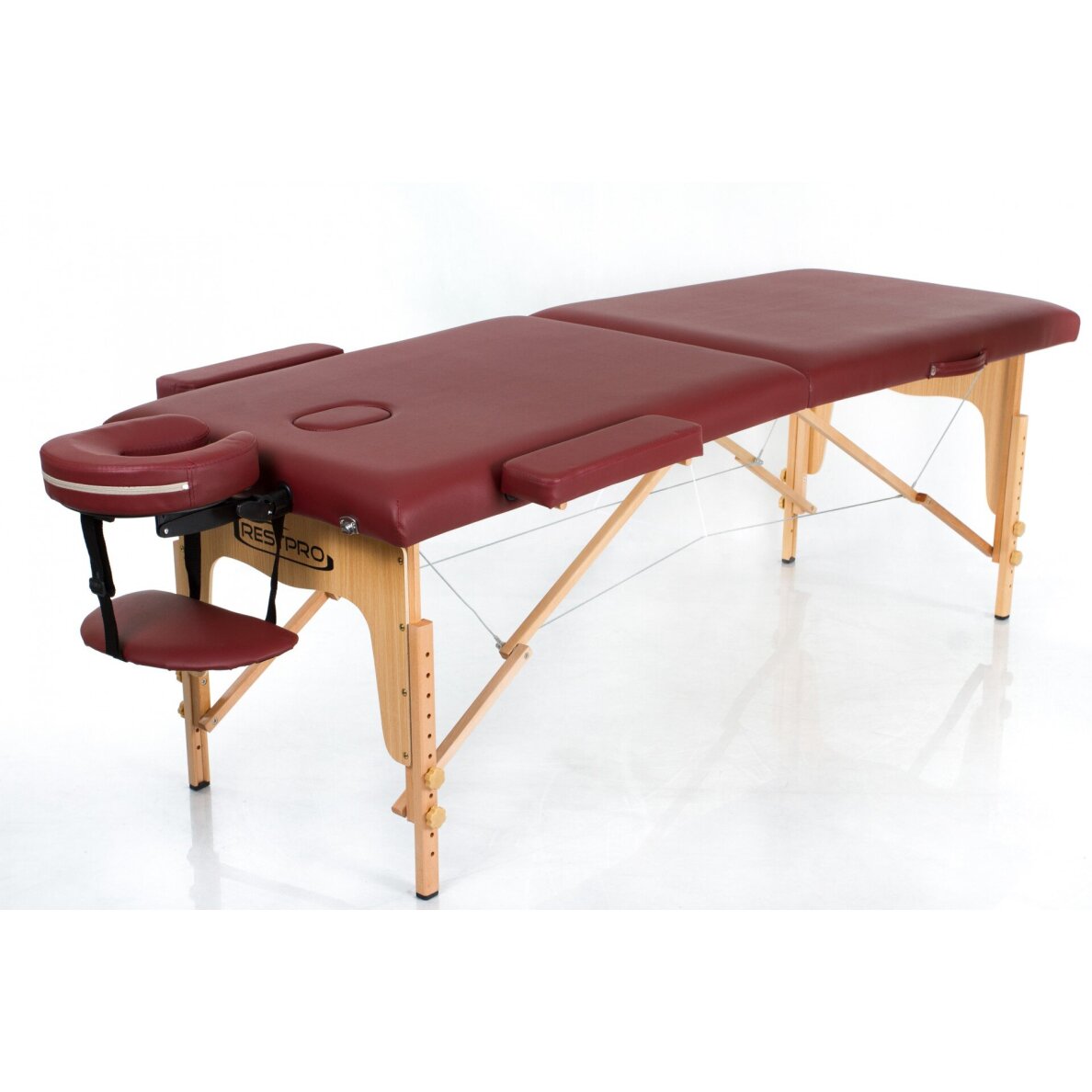 Kokkupandav massaažilaud Classic 2 (WineRed)