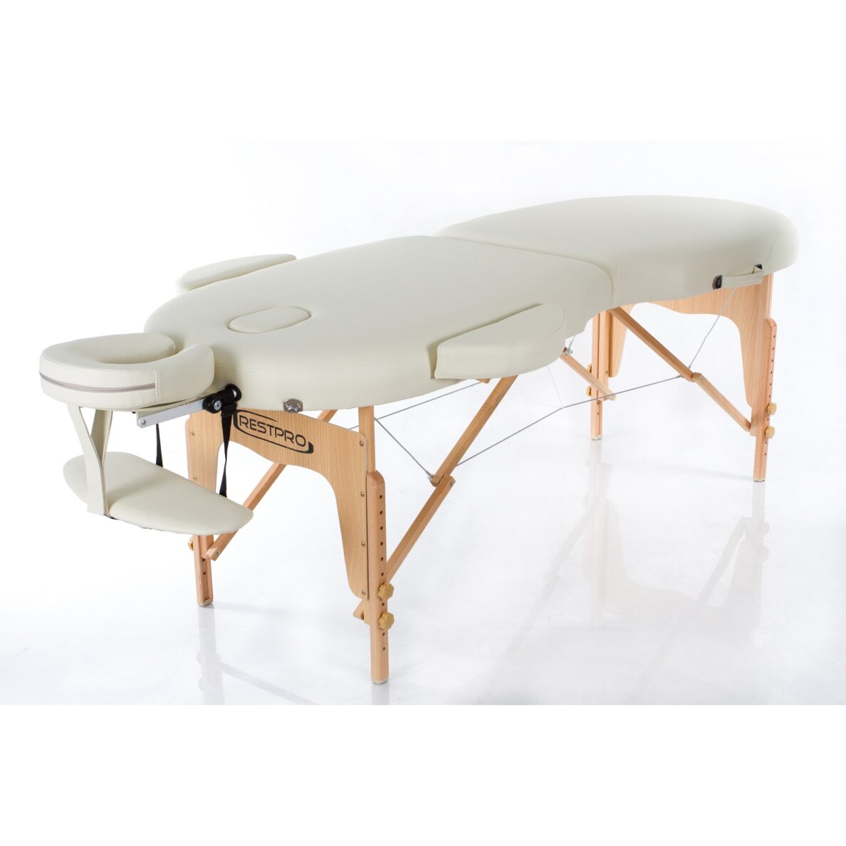 Klappbare Massageliege Vip Oval 2 (Cream) Klappbare Massageliege Vip Oval 2 (Cream)