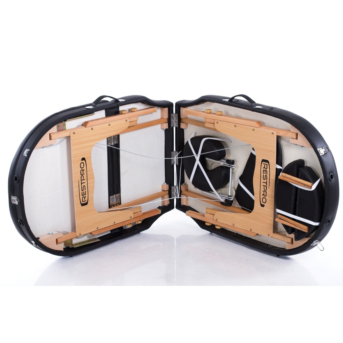 Kokkupandav massaažilaud Vip Oval 3 (Black) 10 Kokkupandav massaažilaud Vip Oval 3 (Black) 10