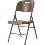 Krzesło składane Rattan Brown