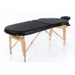 Foldable massage table Classic Oval 2 (Black)