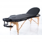 Foldable massage table Classic Oval 3 (Black)