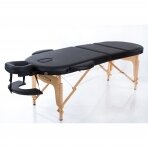 Foldable massage table Classic Oval 3 (Black)