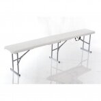 Foldable bench 183X30cm PICNIC WHITE