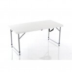 Kokoontaitettava pöytä 120X60cm PICNIC WHITE
