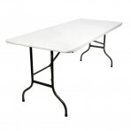 Kokoontaitettava pöytä 180X75cm PICNIC WHITE