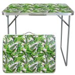 Folding camping table FLOWER 80x60cm