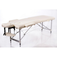 Sulankstomas masažo stalas ALU S2 (Cream)