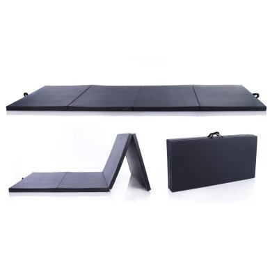 Foldable gymnastics mat Black 122x244cm 3 Foldable gymnastics mat Black 122x244cm 3