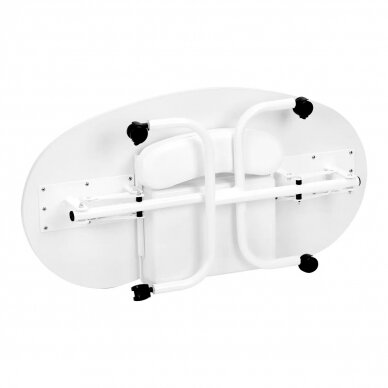 Складной стол косметолога 4031 Wheels White 6