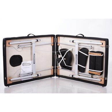 Kokkupandav massaažilaud ALU L2 (Black) 2