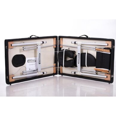 Sulankstomas masažo stalas ALU M2 (Black) 2 Sulankstomas masažo stalas ALU M2 (Black) 2