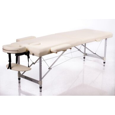 Foldable massage table ALU M2 (Cream)