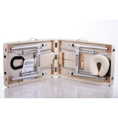 Sulankstomas masažo stalas ALU S2 (Cream) 2 Sulankstomas masažo stalas ALU S2 (Cream) 2