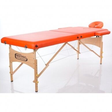 Sulankstomas masažo stalas Classic 2 (Orange)