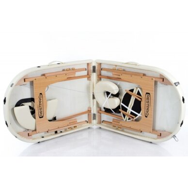 Kokkupandav massaažilaud Classic Oval 2 (Cream) 7