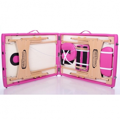 Sulankstomas masažo stalas Classic 2 (Pink) 2
