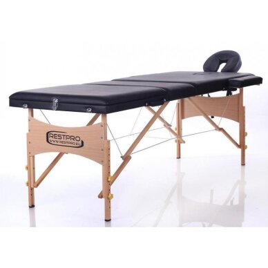 Saliekamais masāžas galds Classic 3 (Black) 1