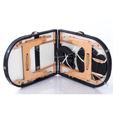 Sulankstomas masažo stalas Classic Oval 3 (Black) 10 Sulankstomas masažo stalas Classic Oval 3 (Black) 10