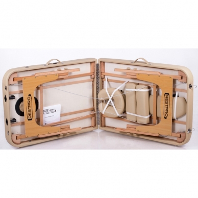 Sulankstomas masažo stalas Memory 2 (Beige) 2