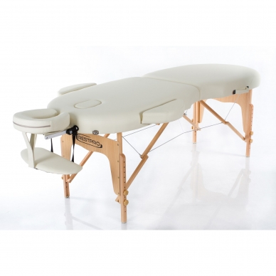 Складной массажный стол Vip Oval 2 (Cream)