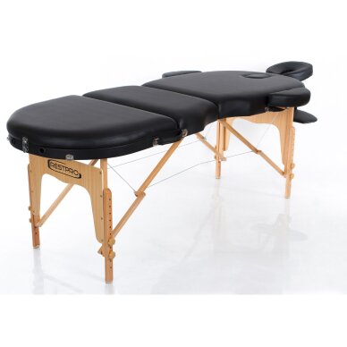 Складной массажный стол Vip Oval 3 (Black) 2